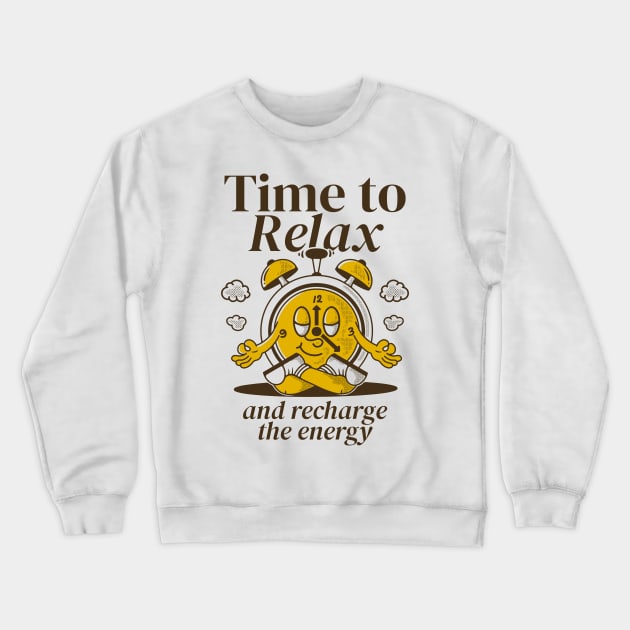 Time to relax Crewneck Sweatshirt by adipra std